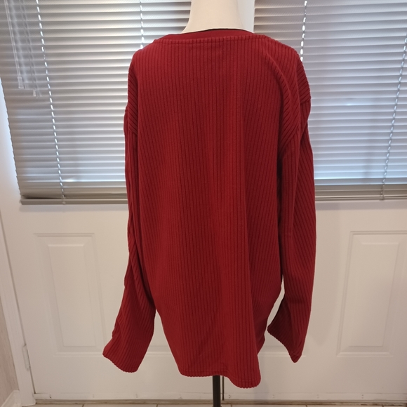 4/$80 Red & Black Fleece Sweater - Size XL - Picture 4 of 7